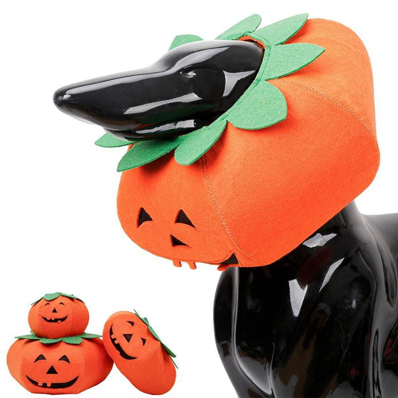 Halloween Pumpkin Pup Collar: Adorable Pet Cosplay Accessory for a Spooktacular Look!