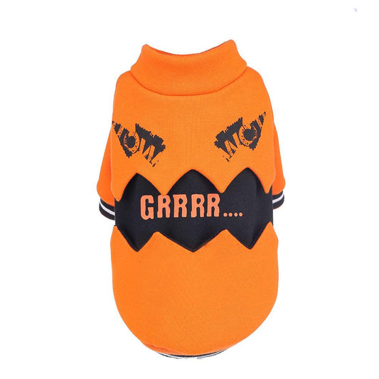 Halloween Pumpkin Dog Costume - Spooky and Stylish Pet Attire