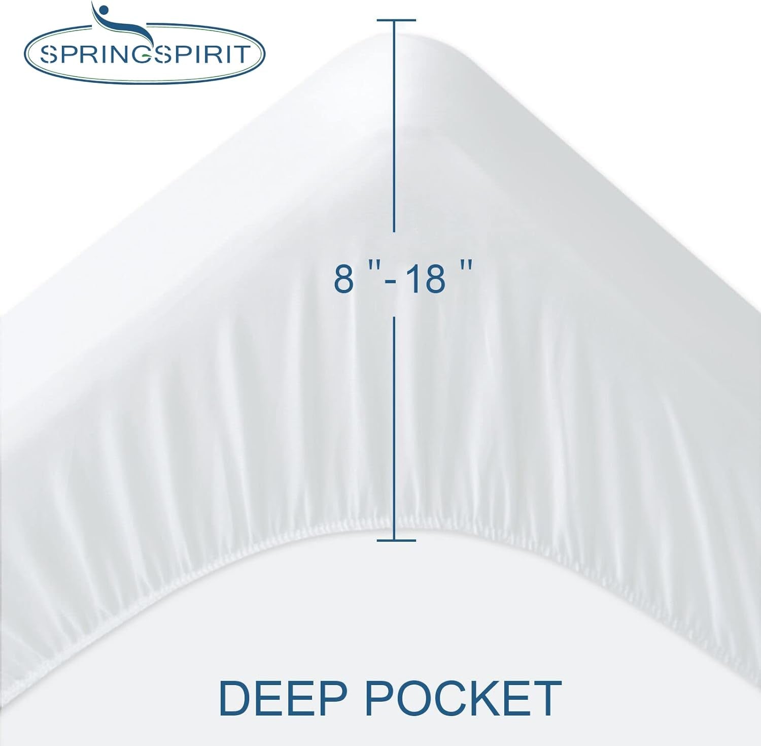 Queen Mattress Protector Waterproof Cover Absorbent Fitted Sheet up - 18'' Deep Pocket Mattress Cover Queen Size Bed Sheets, Terry Machine Wash Protection Mattress Protector Queen