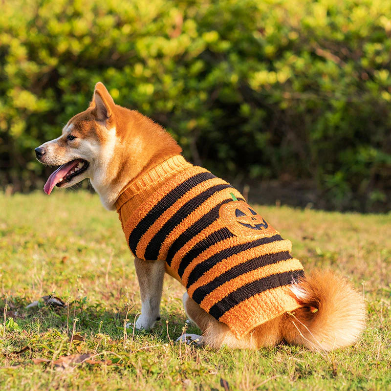 Halloween Dog Sweaters Pet Costume Warm Leisure Sweater Cosplay Clothes for Dogs